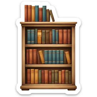 Bookshelf vintage  sticker