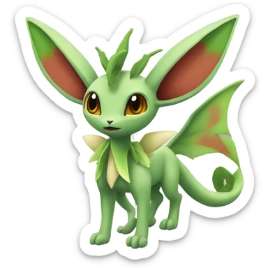 Leafeon-Flygon full body sticker