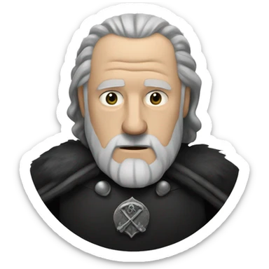 Jeor Mormont in HBO Game of Th'ronhrone sticker