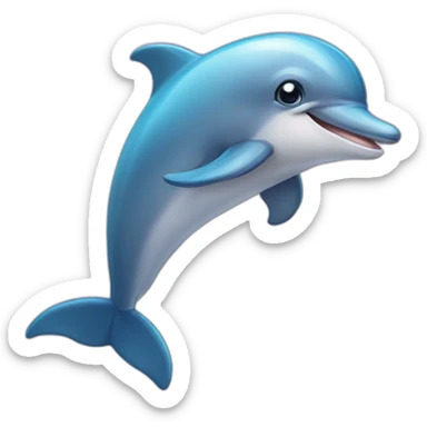 cute dolphin sticker