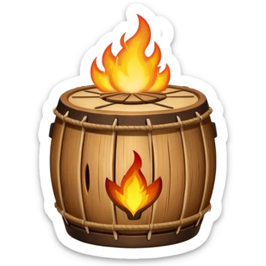 SHAMAN DRUM FIRE sticker