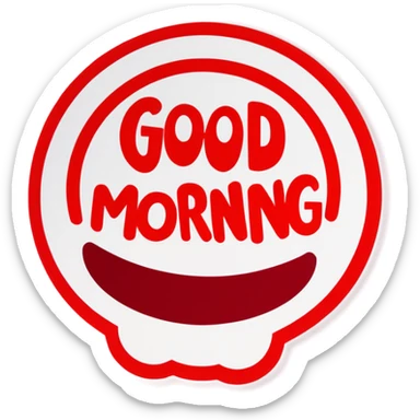 GOOD MORNING sticker