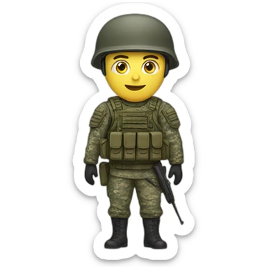 Ukrainian soldier sticker