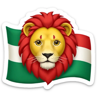 Iran lion sun flag emoji sticker