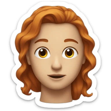 Un noir qui embrasse une rousse sticker