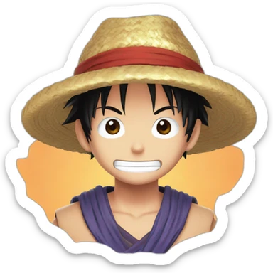 Luffy wano kuni sticker