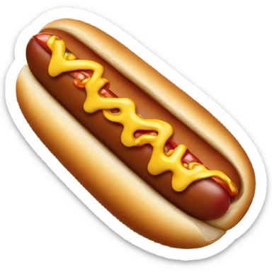 hotdog with dark bread sticker
