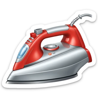 Clothes iron sticker