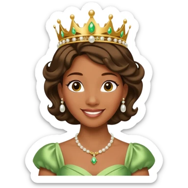 tạo cho tôi emoji công chúa tianna xinh và gần giống trong phim nhất sticker