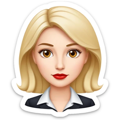 Put-together corporate woman, glam sticker