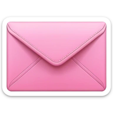 simplistic Pink email envelope sticker