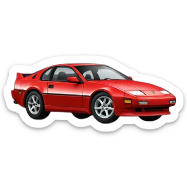 Red 300zx turbo sticker