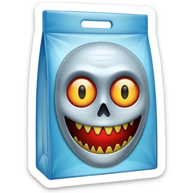 Horror movie DVD package sticker