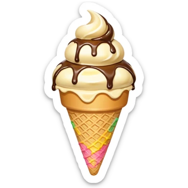 ice cream cone sticker