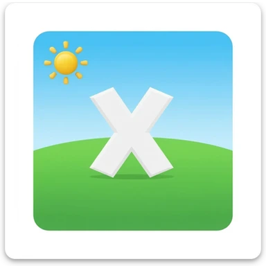 HOUSE WITH A X IN sticker