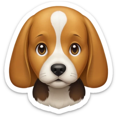 beagle with down syndrome sticker