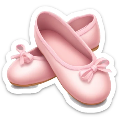 soft pink ballerina shoes sticker