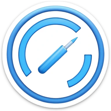 circular progress bar at 75% completion sticker