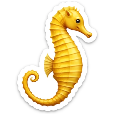 Finally, the seahorse emoji sticker