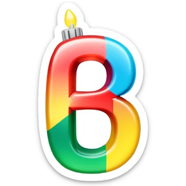 the number "1637" with Christmas lights wrapping it sticker