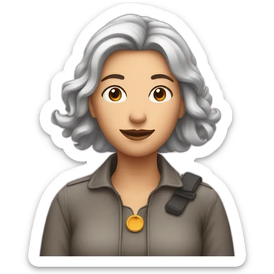 Une femme met sa main en avant avec un mouche en l’air sticker