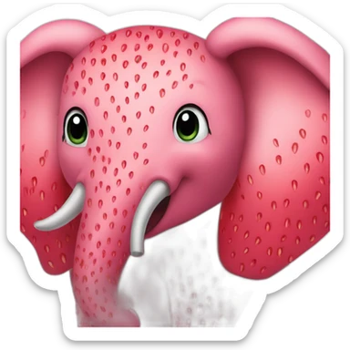 Strawberry_elephant sticker