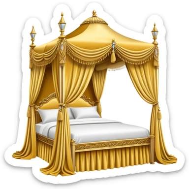 princess canopy bed sticker