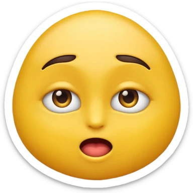 cara de emoji con hambre sticker