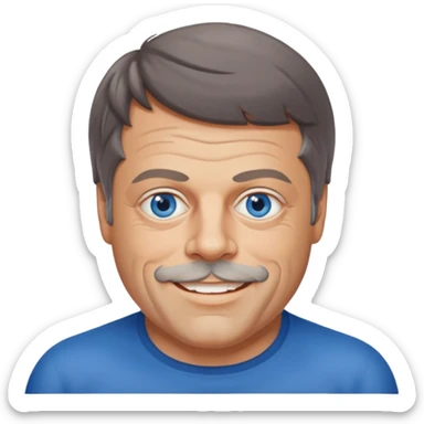 Oliver Reed with blue eyes sticker