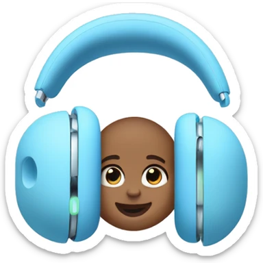 Baby blue AirPods Max  sticker