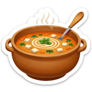 soup in clay sticker