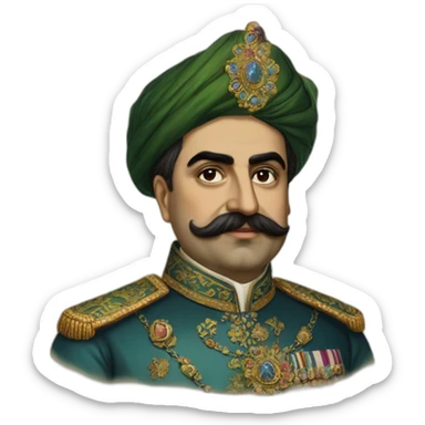 Nasir al-Din Shah Qajar sticker