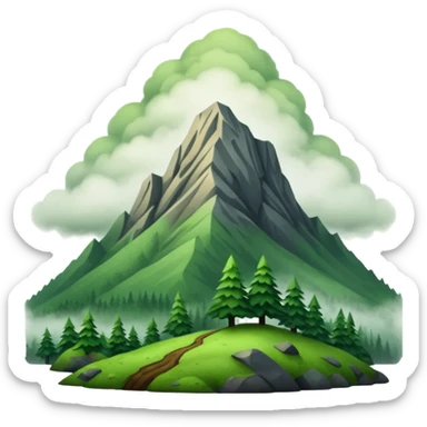 Like a foggy oregon mountain  sticker