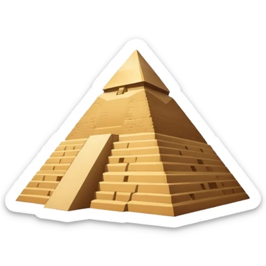 the Great Pyramid of Giza, simple, clear style sticker