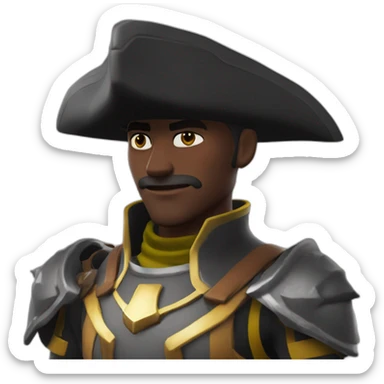 Fortnite-skin chevalier noir sticker