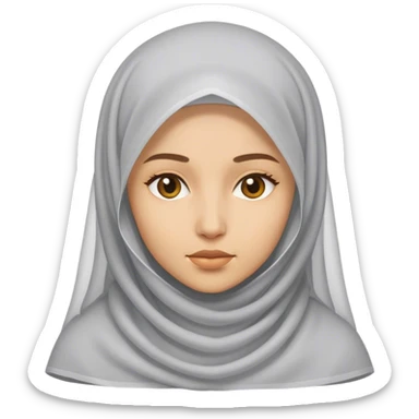 A veiled woman sticker