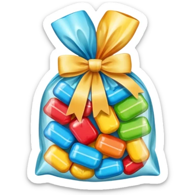 un bonbon emballé  sticker