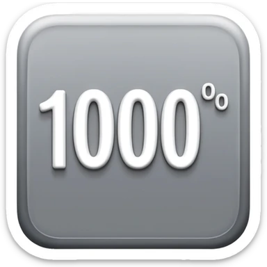 100 dans un carre gris sticker