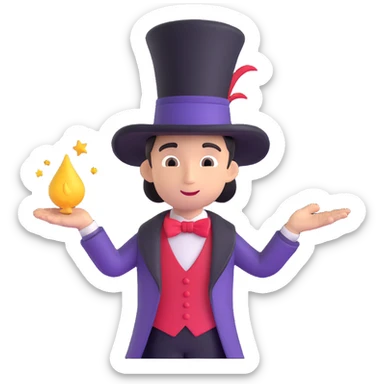Magician  sticker