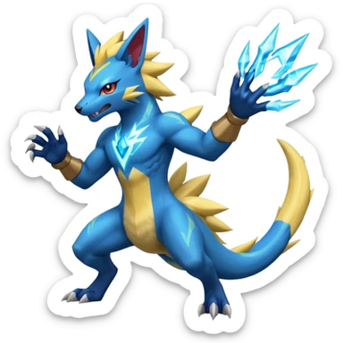 Electrike-Manectric-Zeraora-Salamence-fusion (full body) sticker
