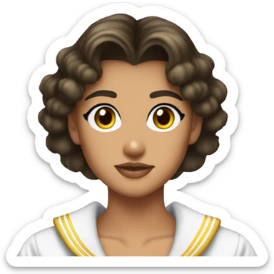 Sailor moon Brunette Tan Skin sticker