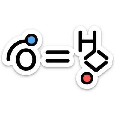 Chemical redox reaction with electron transfer between two atoms sticker
