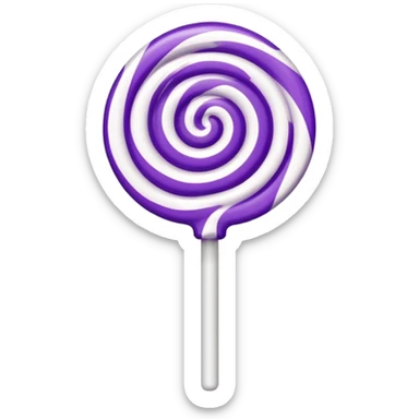 lolipop luminous purple and white sticker