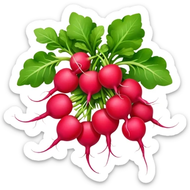 radish cluster sticker
