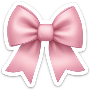 Light pink bow sticker