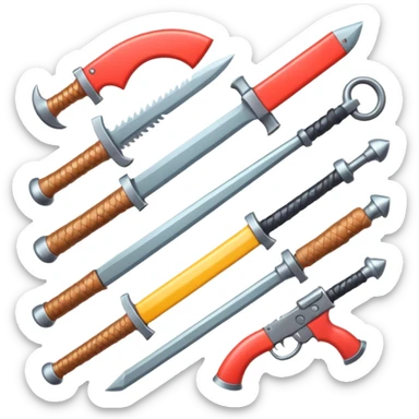 Cute weapons sticker