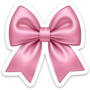 Cute pink bow light pink sticker