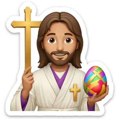 Christ is Risen and Easter sticker