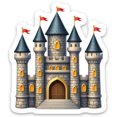 luxurious castle sticker