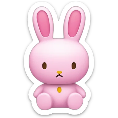 Pink Miffy sticker